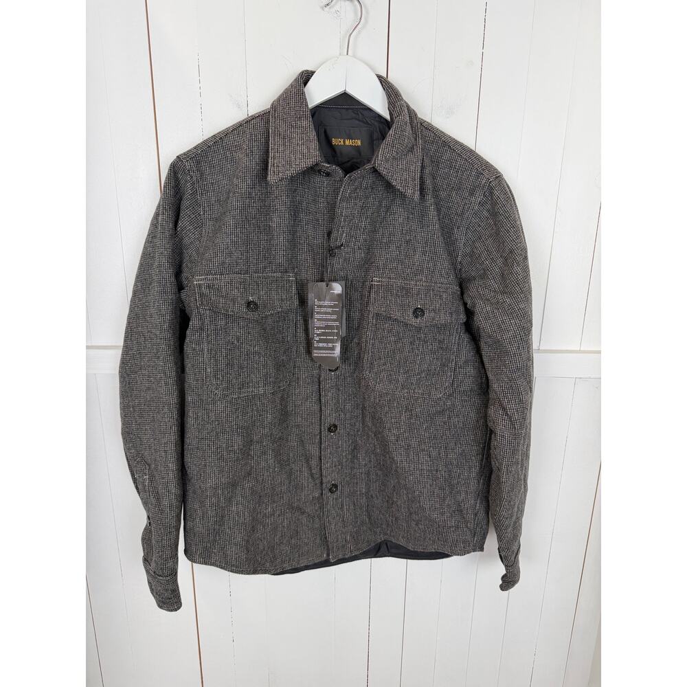 Buck Mason Gray Houndstooth CPO Jacket